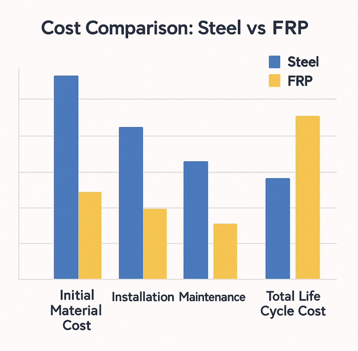 Steel vs FRP - cost comparison