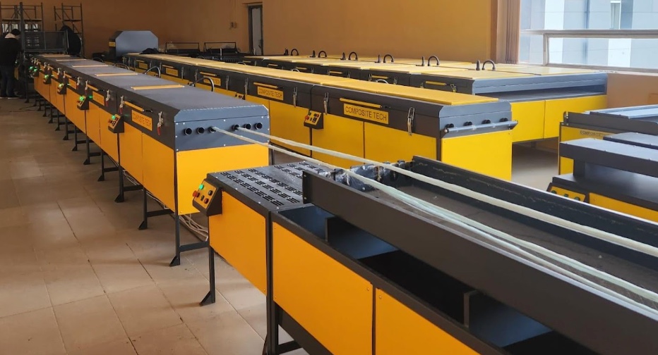 Production cost of GFRP rebar on modern composite lines