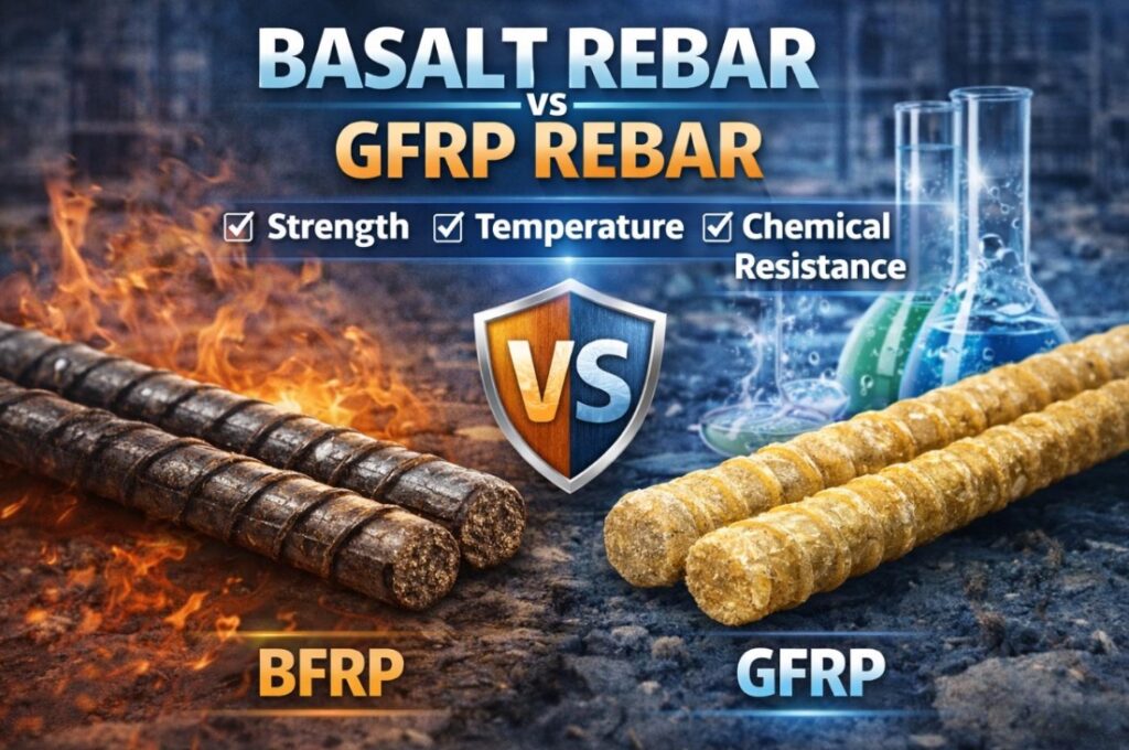 BFRP rebar vs GFRP