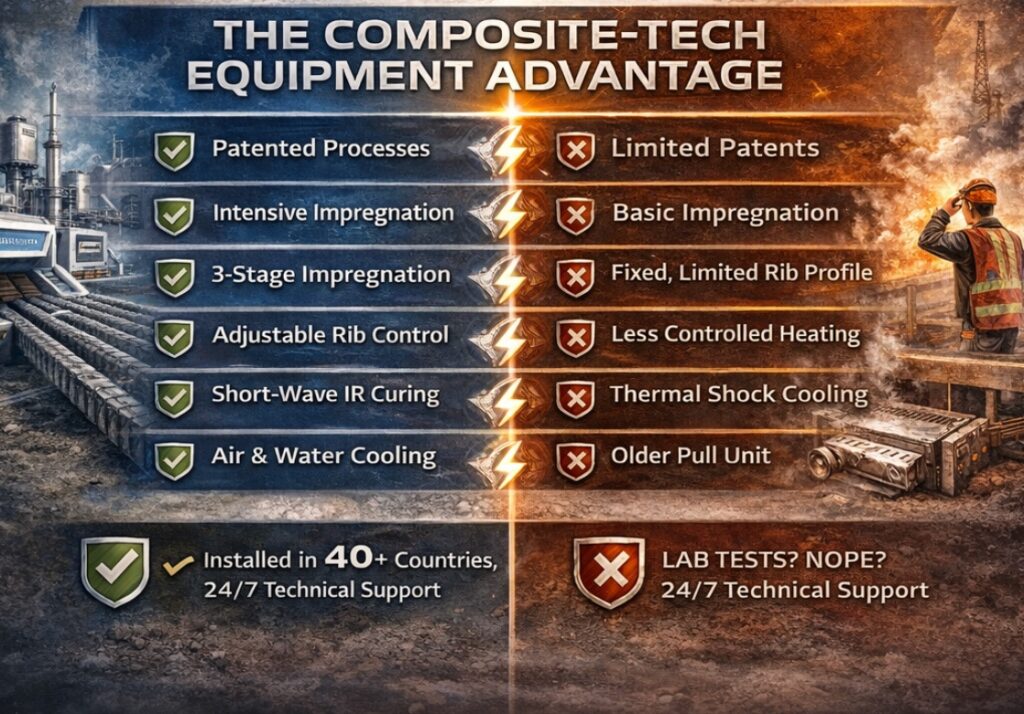 Composite-Tech equipment advantage