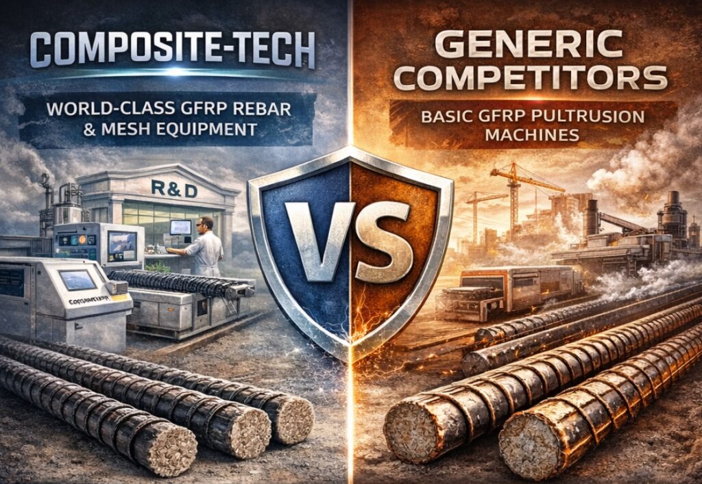 world-class GFRP rebar & mesh equipment