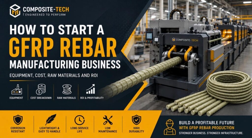 Start a GFRP rebar manufacturing business, Composite-Tech