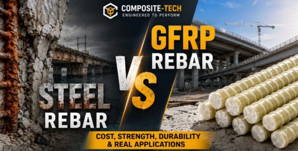 GFRP vs Steel rebar