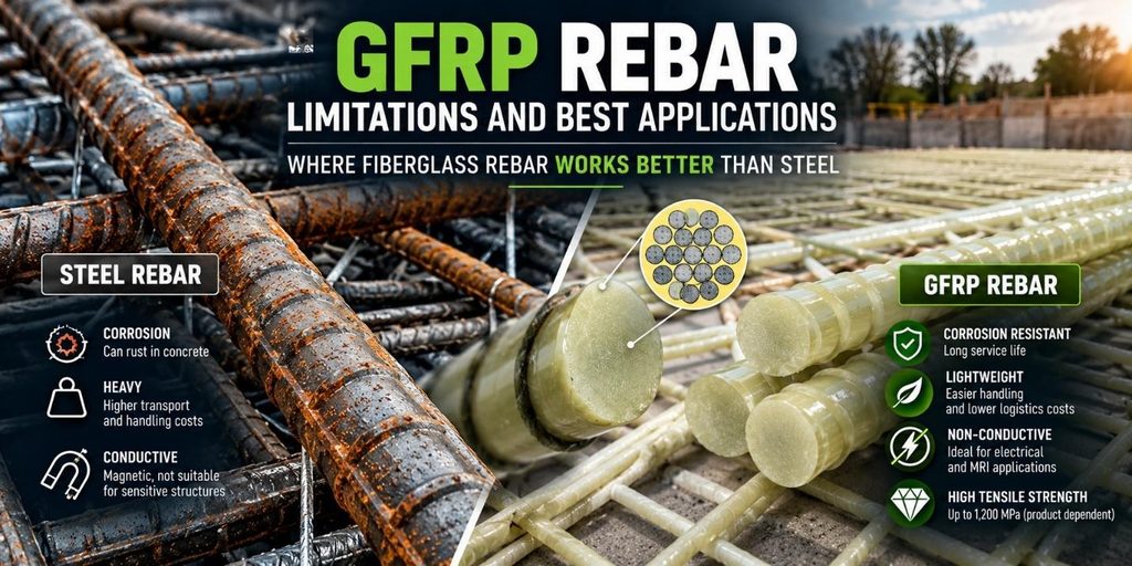 GFRP Rebar Best Applications, Composite-Tech